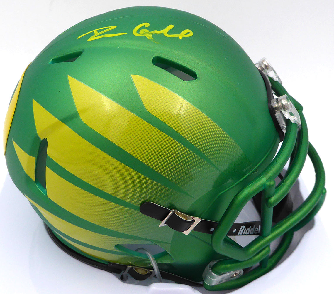 Dillon Gabriel Autographed Oregon Ducks Mini Helmet (Smudged) Beckett BAS QR #2W458568