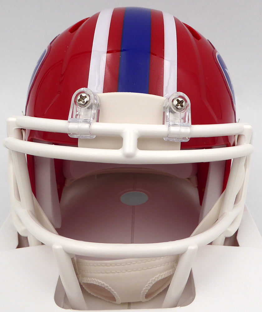 Bruce Smith Autographed Buffalo Bills Mini Helmet Beckett BAS QR #2W060629