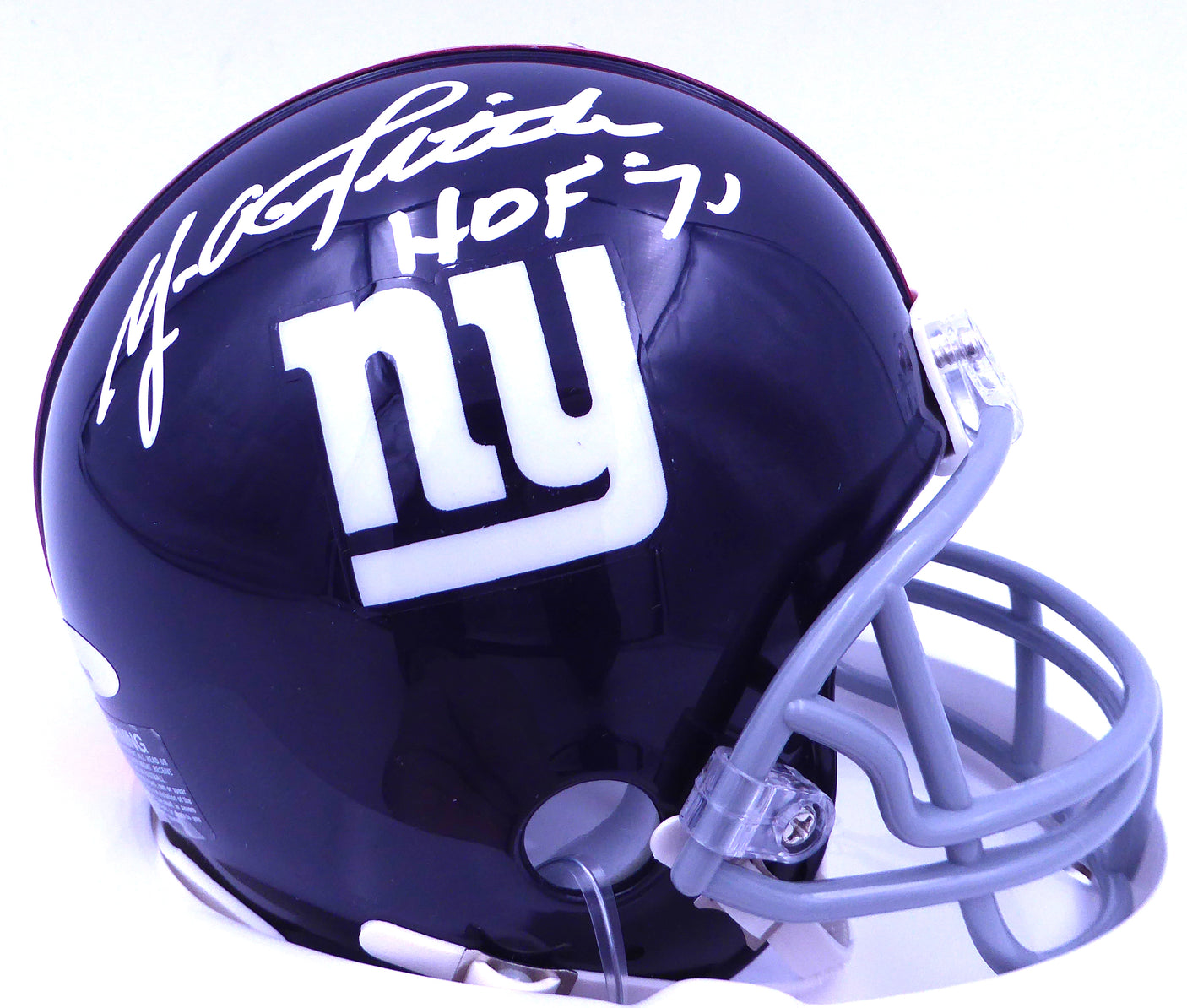 Y.A. Tittle Autographed New York Giants Mini Helmet "HOF 71" TriStar Holo #7745968