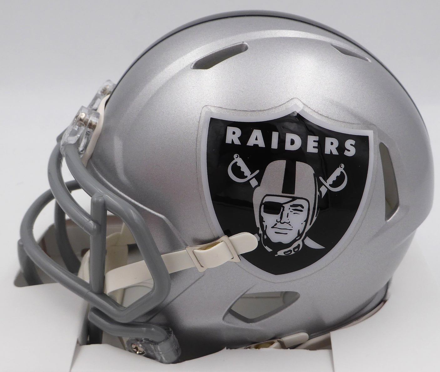 DJ D.J. Turner Autographed Las Vegas Raiders Mini Helmet "Just Win Baby" Beckett BAS QR #2W133251