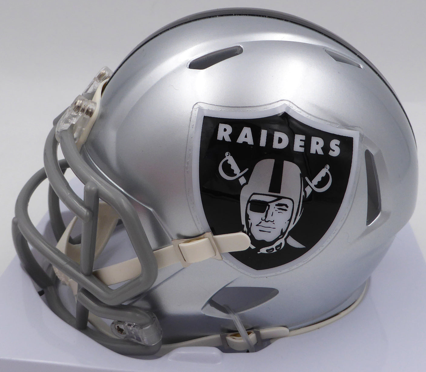 DJ D.J. Turner Autographed Las Vegas Raiders Mini Helmet "Just Win Baby" Beckett BAS QR #2W133211