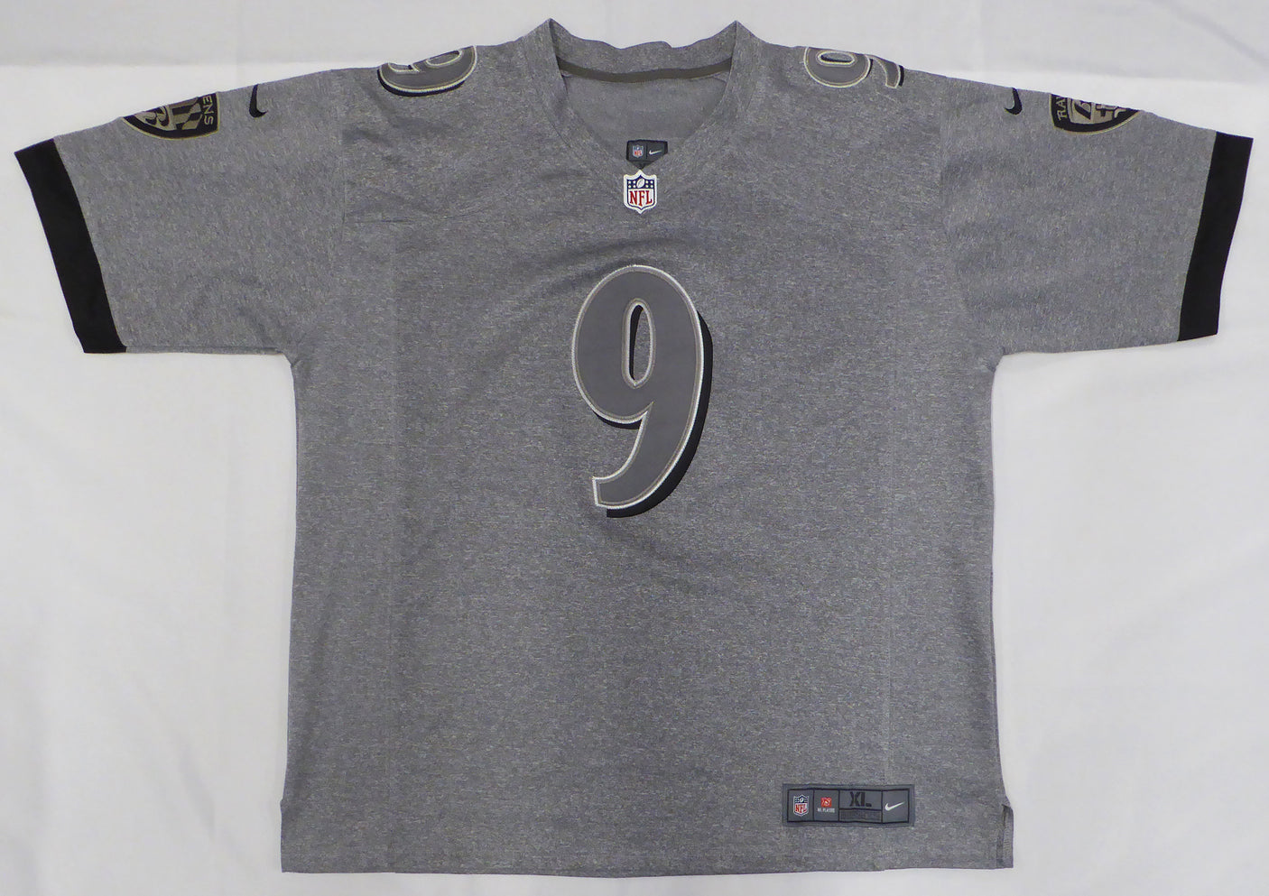 Baltimore Ravens Justin Tucker Autographed Gray Nike Jersey JSA #B257053