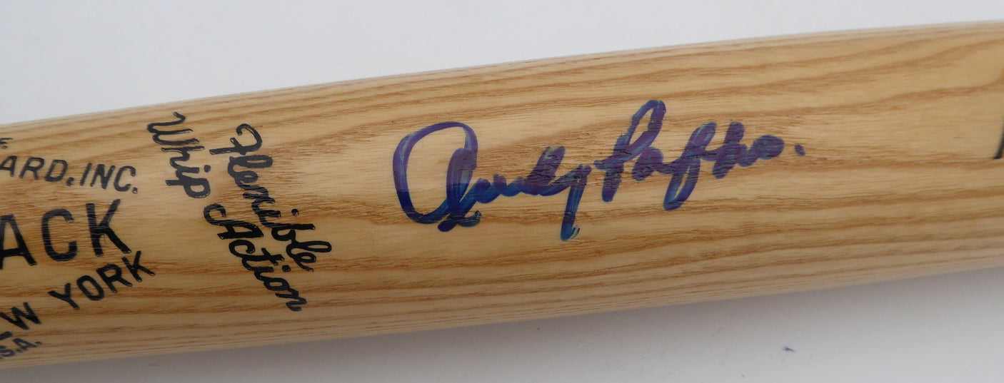 Andy Pafko Autographed Adirondack Bat Chicago Cubs Beckett BAS QR #BM00454