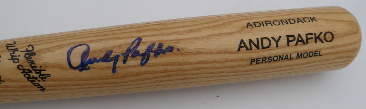 Andy Pafko Autographed Adirondack Bat Chicago Cubs Beckett BAS QR #BM00454