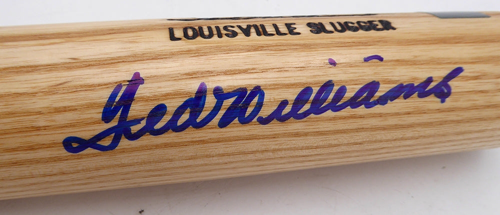 Ted Williams Autographed Louisville Slugger Game Model Bat Boston Red Sox Beckett BAS QR #AE85512