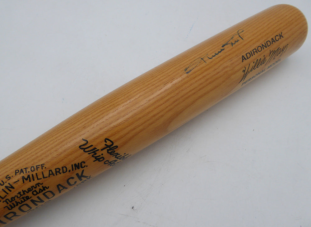 Willie Mays Autographed Adirondack Bat San Francisco Giants Beckett BAS QR #AE49001