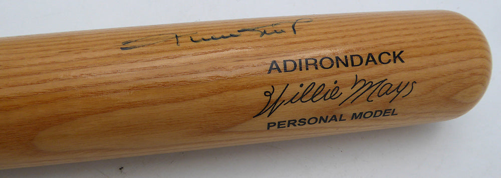 Willie Mays Autographed Adirondack Bat San Francisco Giants Beckett BAS QR #AE49001