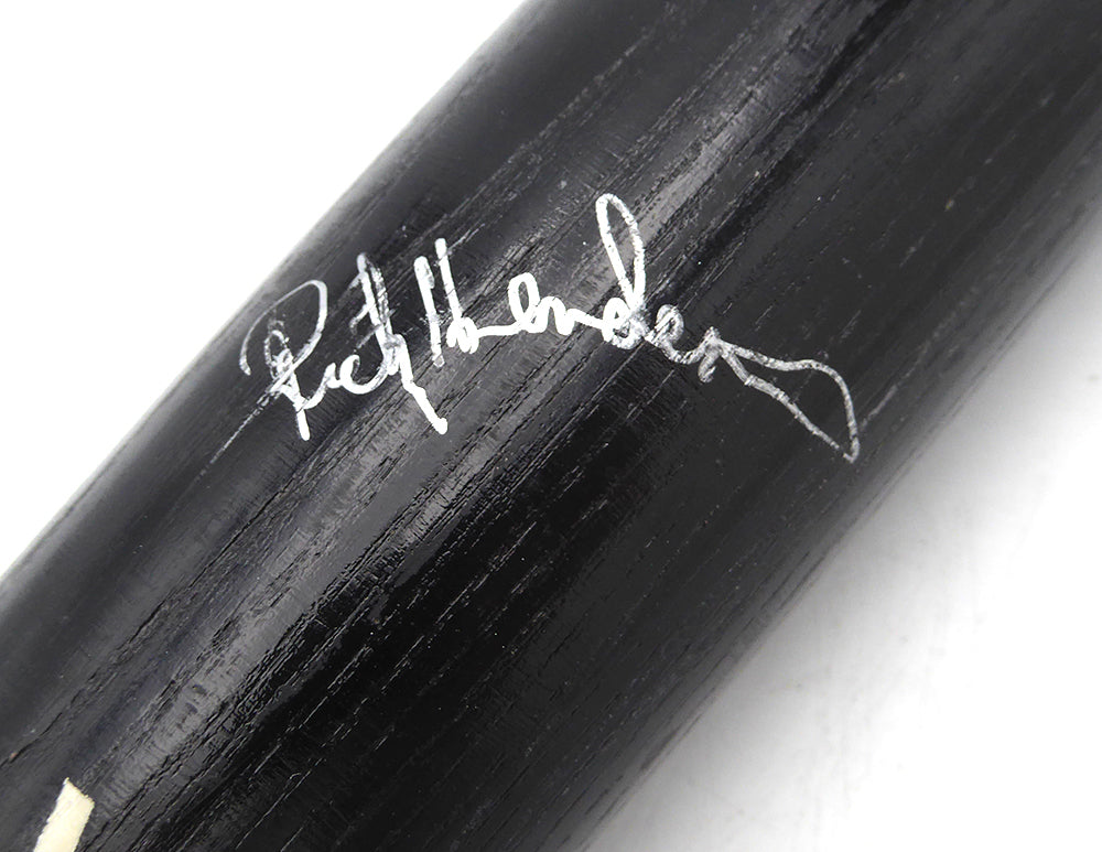 Rickey Henderson Autographed Adirondack Professional Model Bat Oakland Athletics PSA/DNA #1B10290