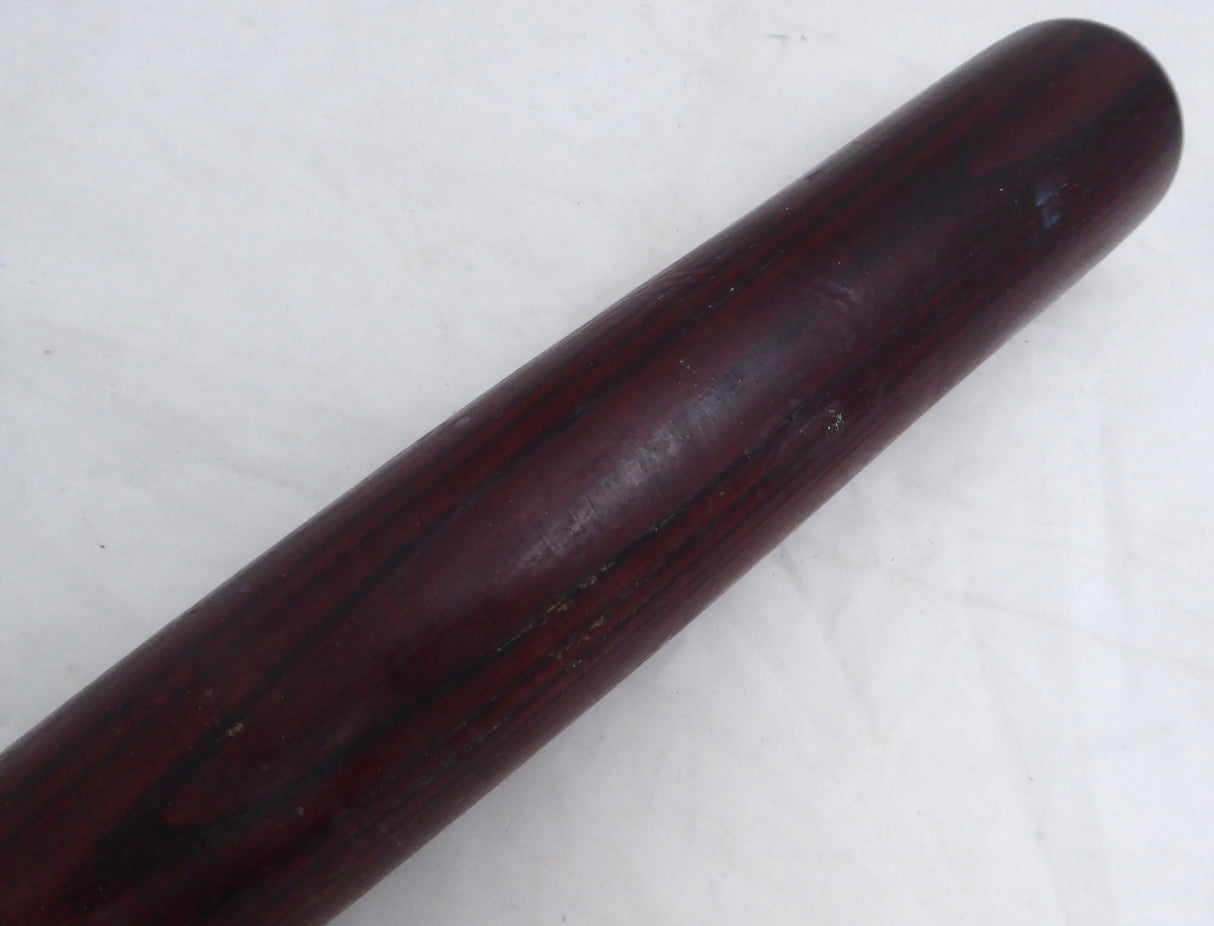 Russ Davis Unsigned Seattle Mariners Red Hoosier Game Used Bat Cracked SKU #214067