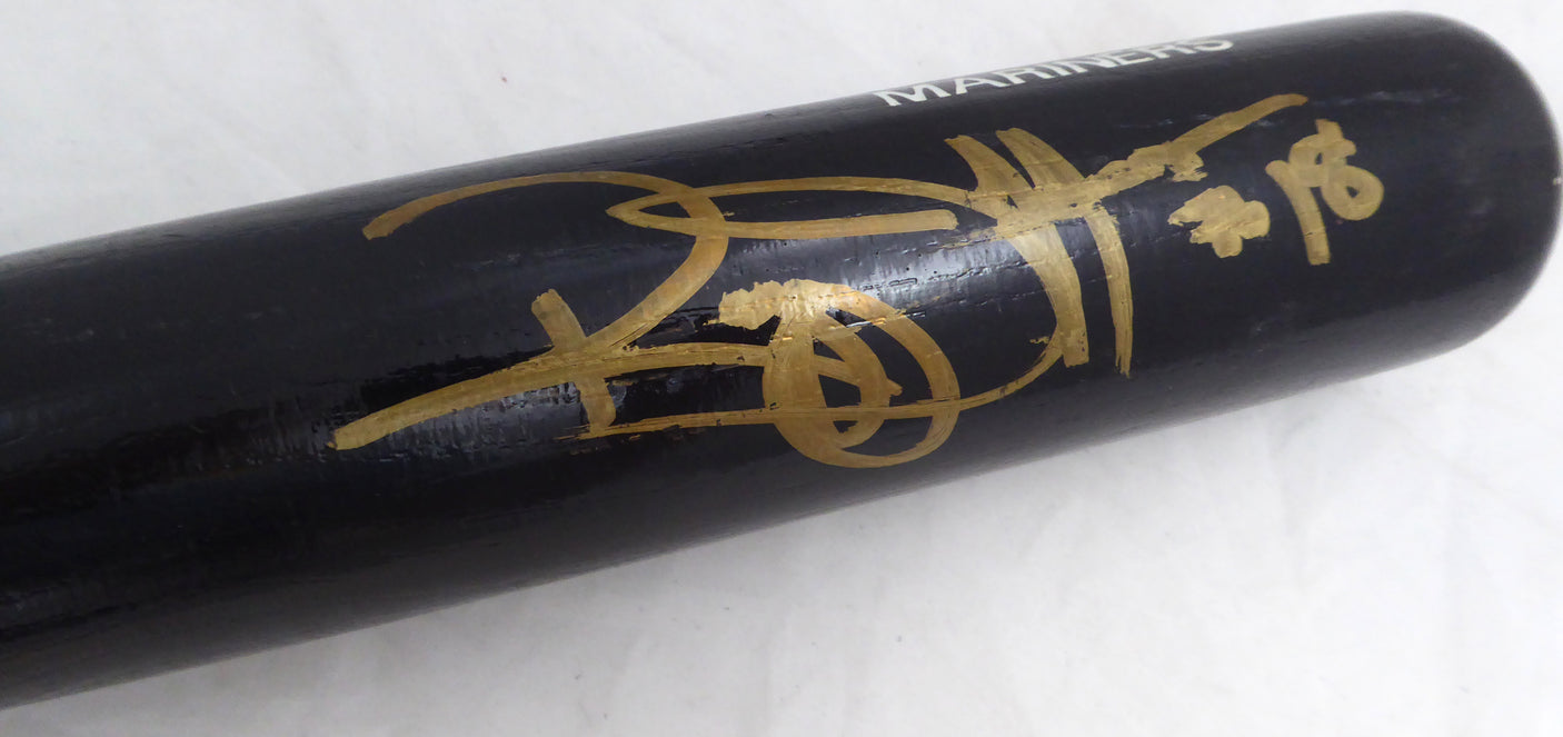 Reggie Jefferson Autographed Black Rawlings Big Stick 1994 Game Model Bat Seattle Mariners SKU #214070