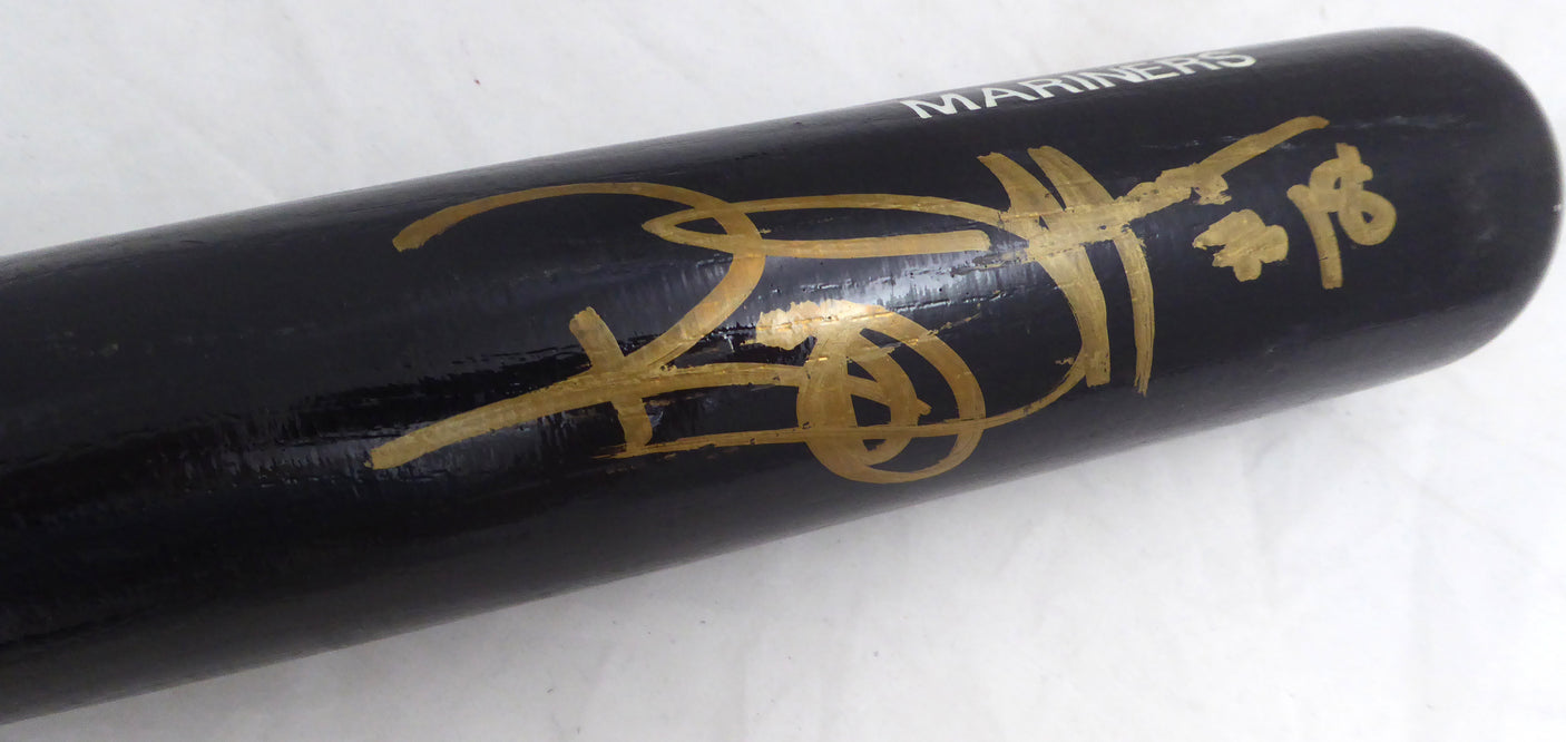 Reggie Jefferson Autographed Black Rawlings Big Stick 1994 Game Model Bat Seattle Mariners SKU #214070