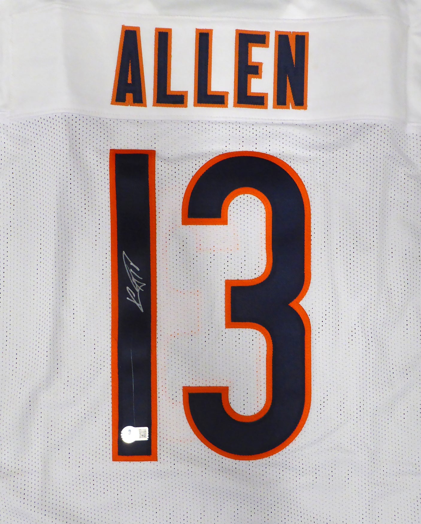 Chicago Bears Keenan Allen Autographed White Jersey Beckett BAS QR #1W533910