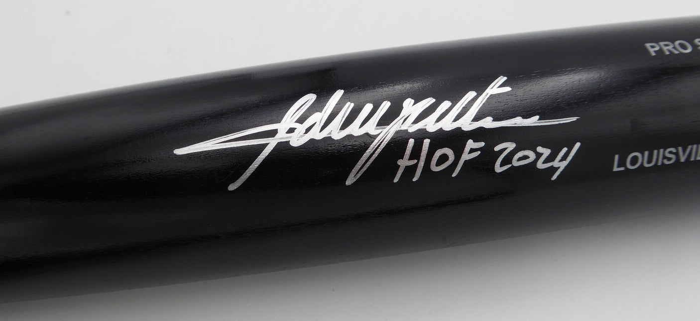 Adrian Beltre Autographed Black Louisville Slugger Bat Texas Rangers "HOF 2024" Beckett BAS QR #2W627142