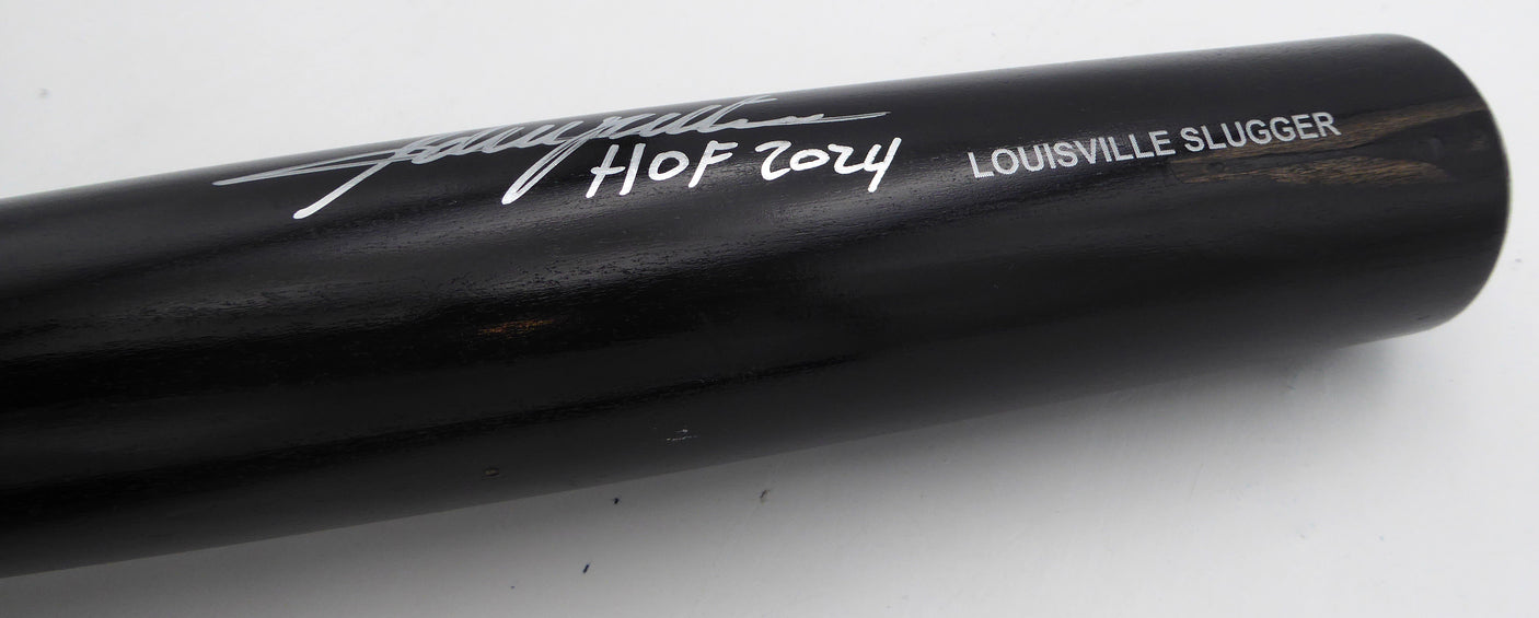 Adrian Beltre Autographed Black Louisville Slugger Bat Texas Rangers "HOF 2024" Beckett BAS QR #2W627142