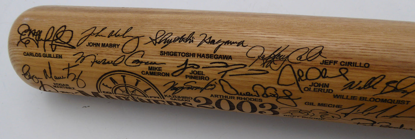 Ichiro Suzuki Autographed Blonde 2003 Seattle Mariners Commemorative Bat IS Holo SKU #239882