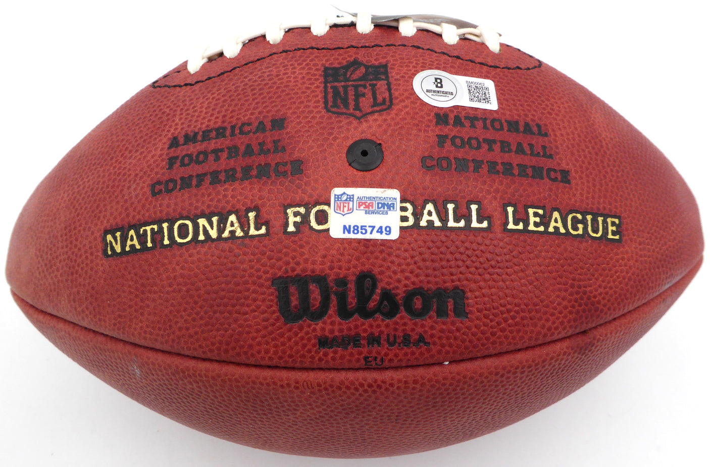 Cortez Kennedy Autographed Football Seattle Seahawks "HOF 2012" (Light Signature) Beckett BAS QR #BM00062