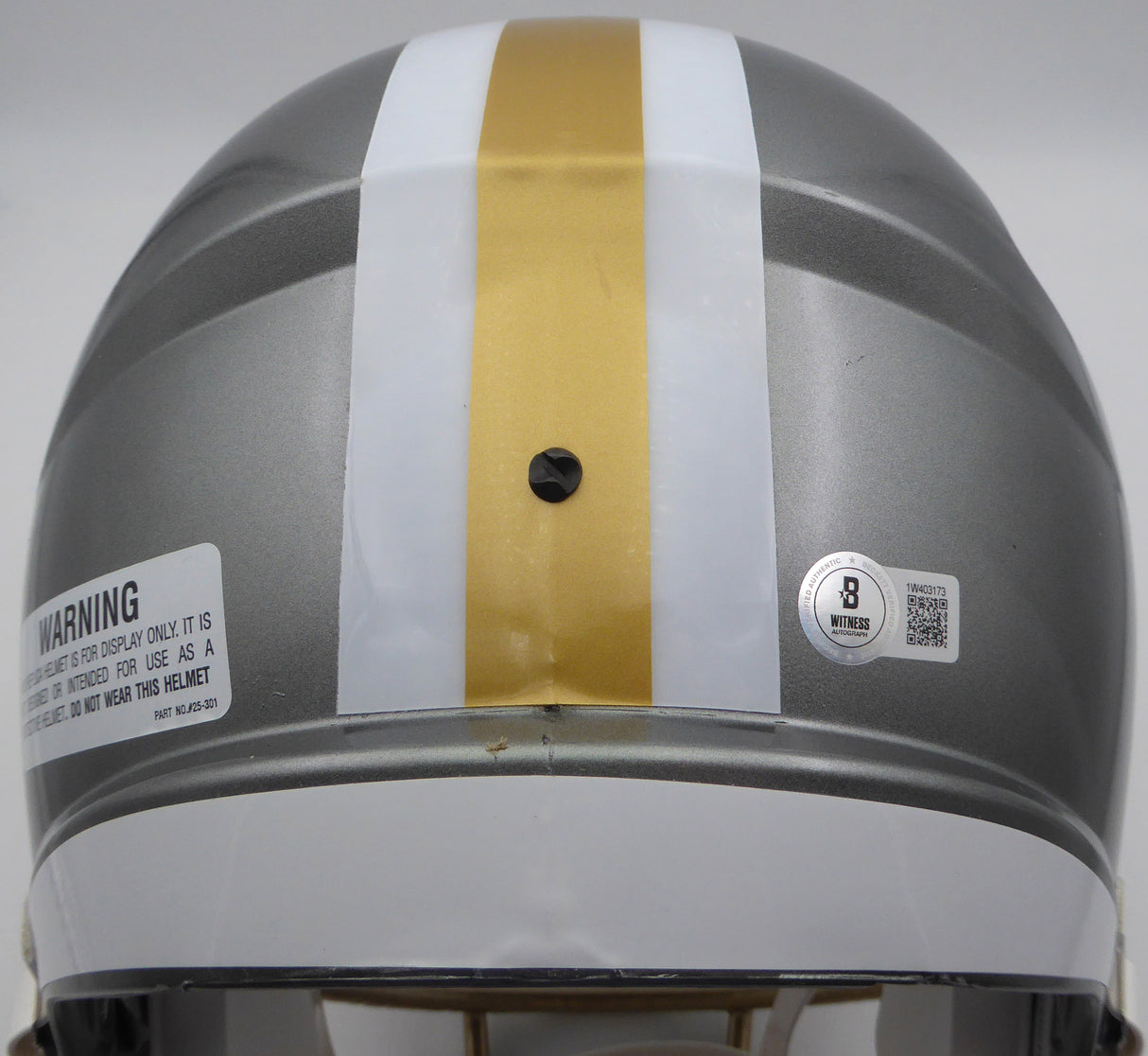 Alvin Kamara Autographed Flash Gold Full Size Replica Helmet New Orleans Saints Beckett BAS QR #1W403173