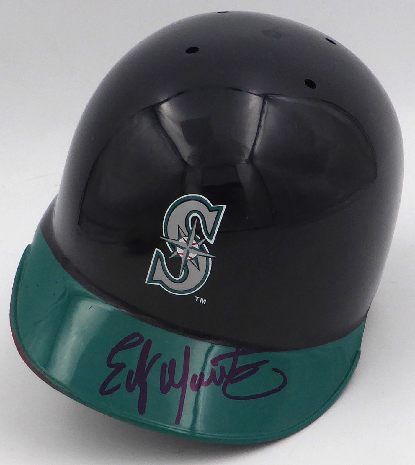Edgar Martinez Autographed Seattle Mariners Mini Batting Helmet MCS Holo #87228