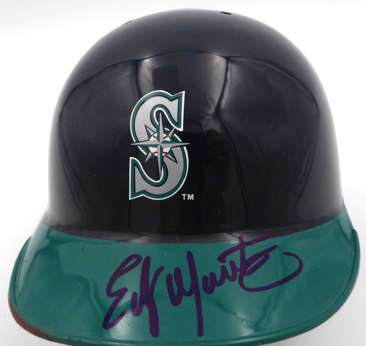 Edgar Martinez Autographed Seattle Mariners Mini Batting Helmet MCS Holo #87228