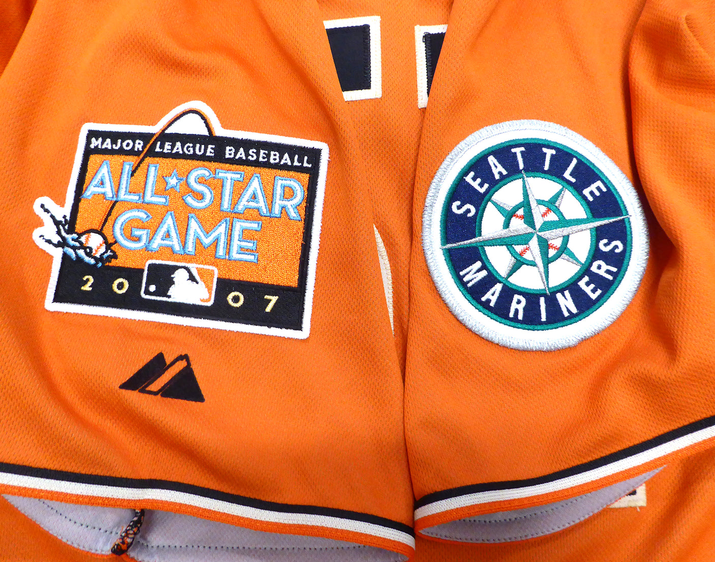 Seattle Mariners Ichiro Suzuki Autographed 2007 All Star Orange Authentic Cool Base Majestic Jersey IS Holo SKU #241614