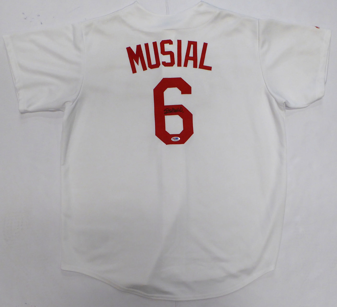St. Louis Cardinals Stan Musial Autographed White Majestic Jersey PSA/DNA #D94159