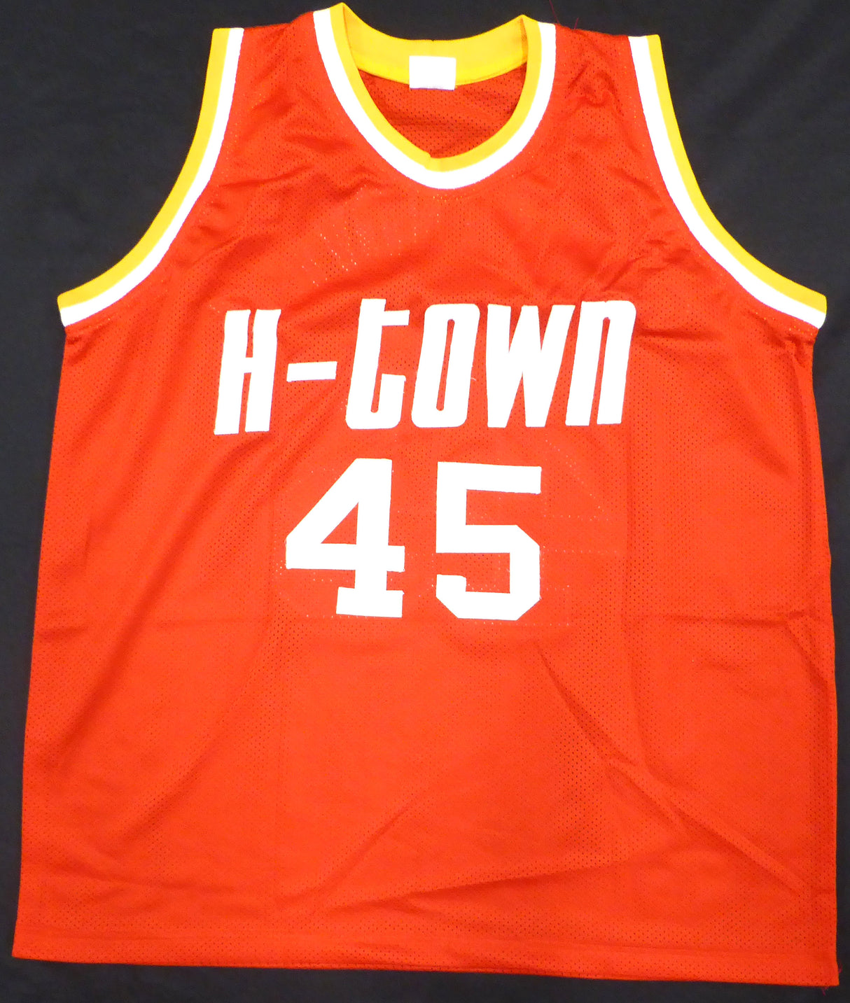 Houston Rockets Rudy Tomjanovich Autographed Red Jersey Full Name Beckett BAS QR #BH51731