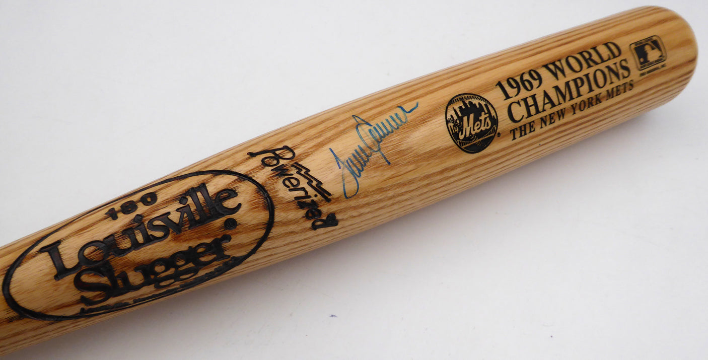 Tom Seaver Autographed Louisville Slugger 1969 World Champions Bat New York Mets Beckett BAS QR #BM37136