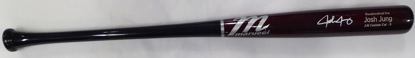Josh Jung Autographed Marucci Player Model Bat Texas Rangers Beckett BAS QR #1W197420