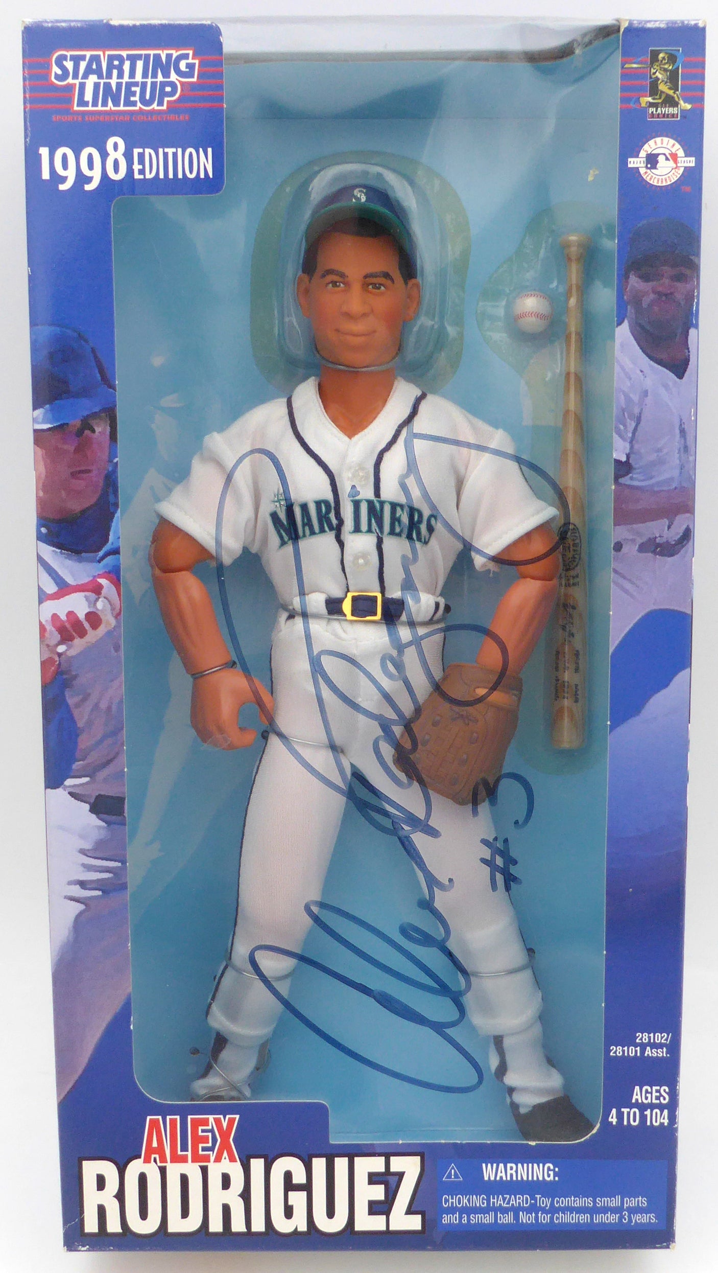 Alex Rodriguez Autographed 1998 Starting Lineup In Box Seattle Mariners Beckett BAS QR #BM37834