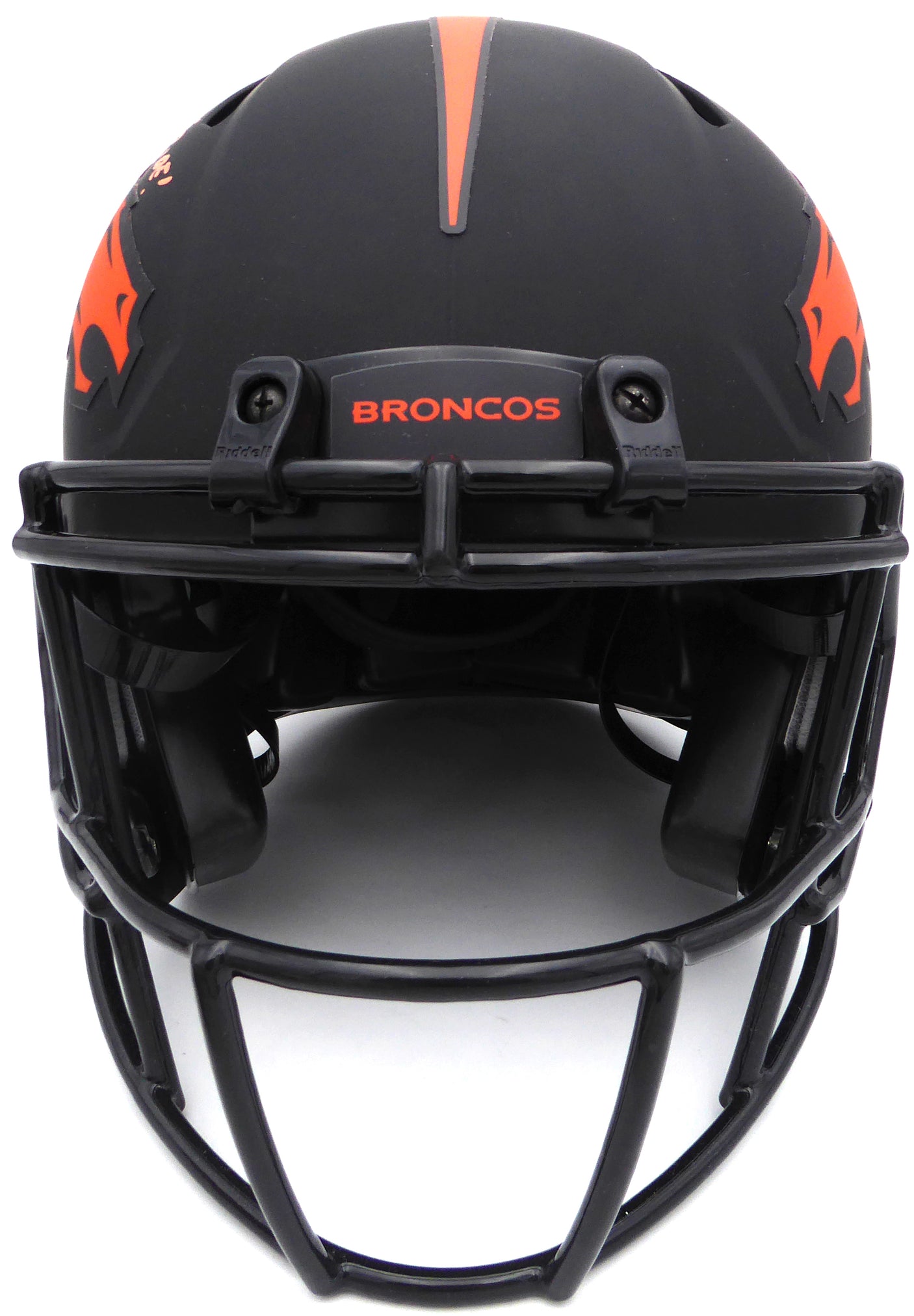 Russell Wilson & Jerry Jeudy Autographed Black Eclipse Full Size Authentic Helmet Denver Broncos "Let's Ride & Uncommon" LE #1/6 Fanatics Holo #QL84418428