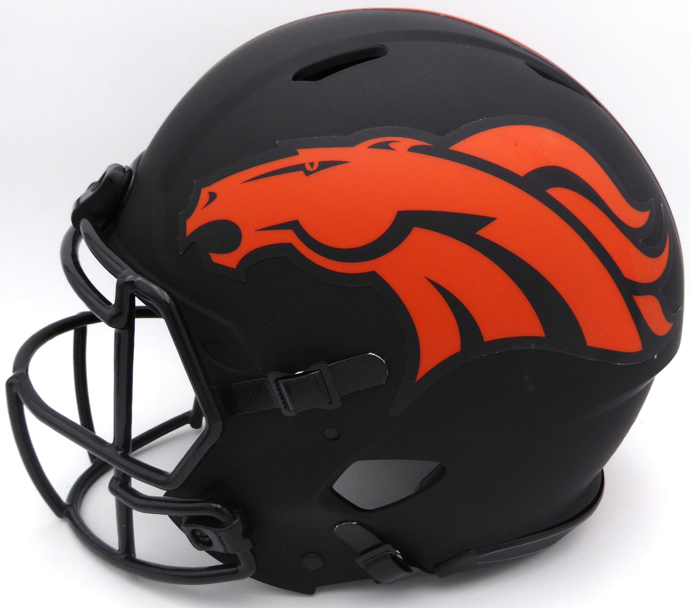 Russell Wilson & Jerry Jeudy Autographed Black Eclipse Full Size Authentic Helmet Denver Broncos "Let's Ride & Uncommon" LE #1/6 Fanatics Holo #QL84418428