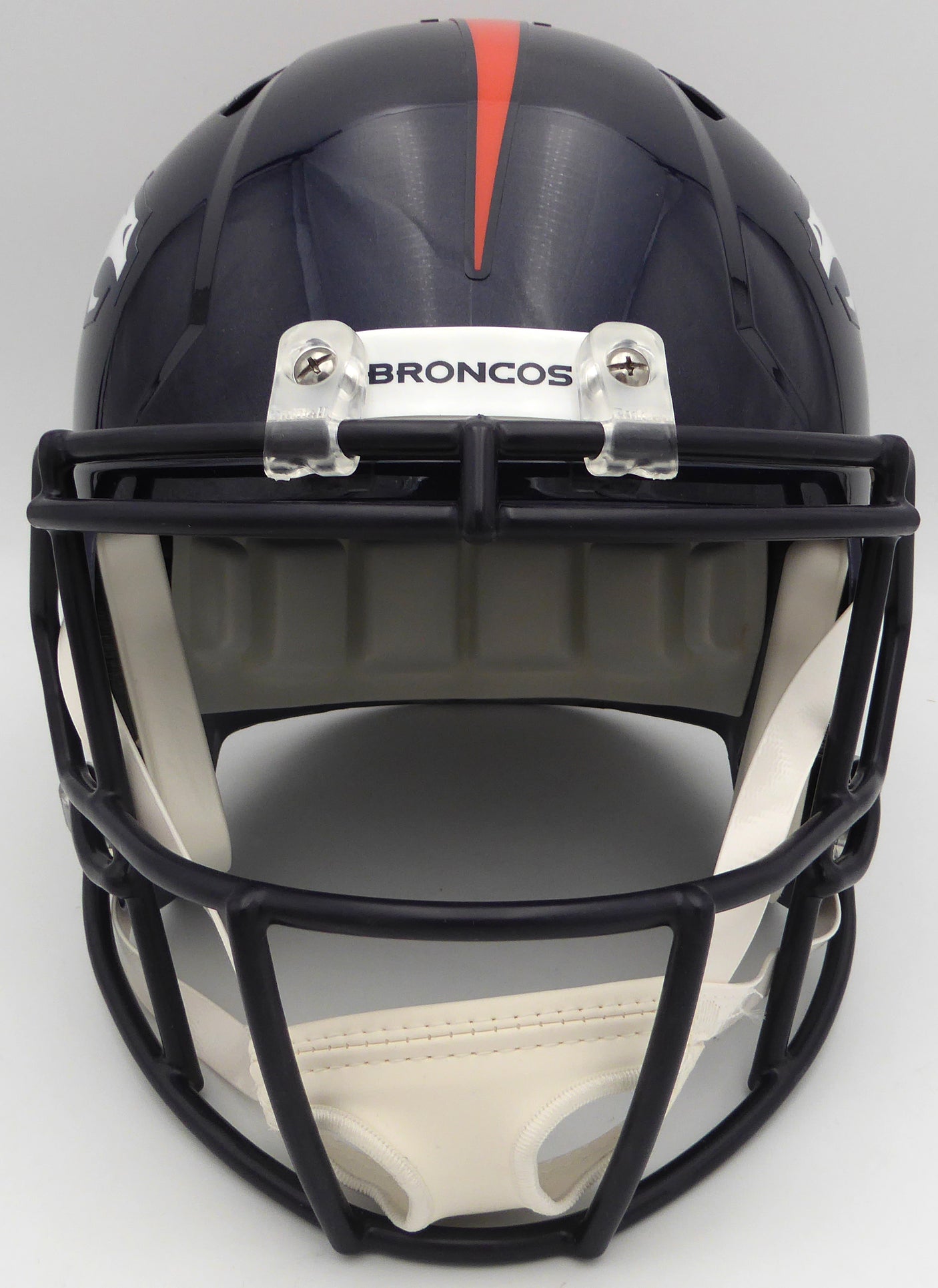 Russell Wilson Autographed Blue Full Size Replica Helmet Denver Broncos Fanatics Holo #DQ16478452