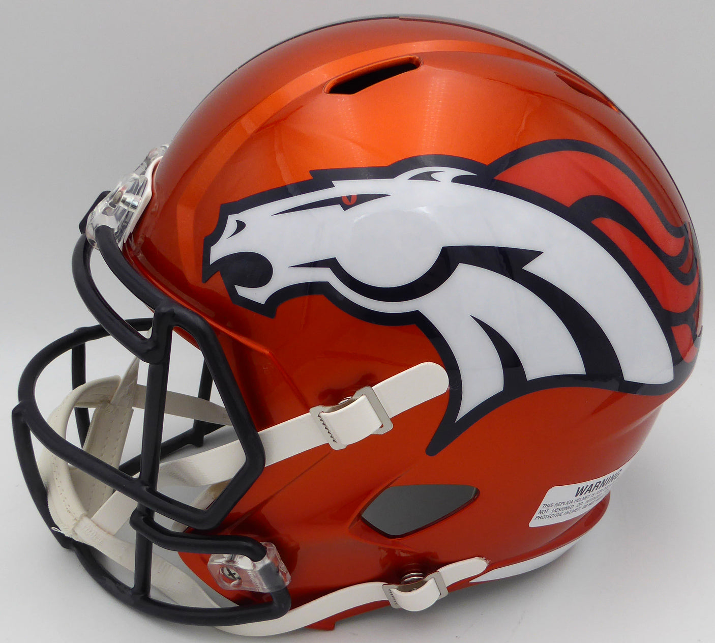 Russell Wilson Autographed Orange Flash Full Size Replica Helmet Denver Broncos Fanatics Holo #QL84418437