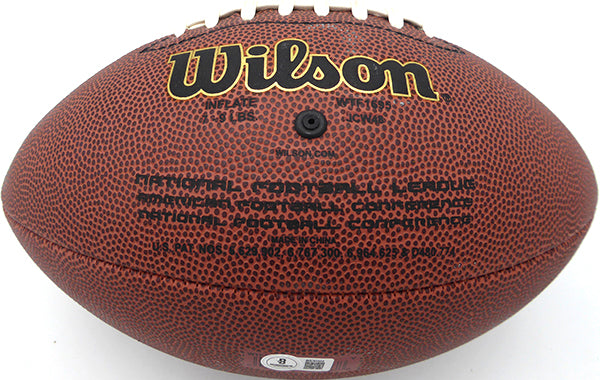 Deion Branch Autographed Football Patriots, Seahawks Beckett BAS QR #BS30324