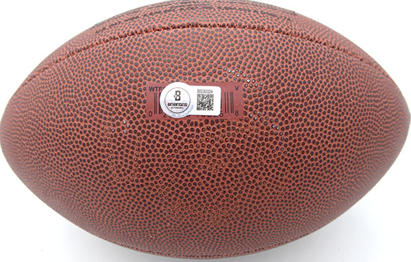 Deion Branch Autographed Football Patriots, Seahawks Beckett BAS QR #BS30324