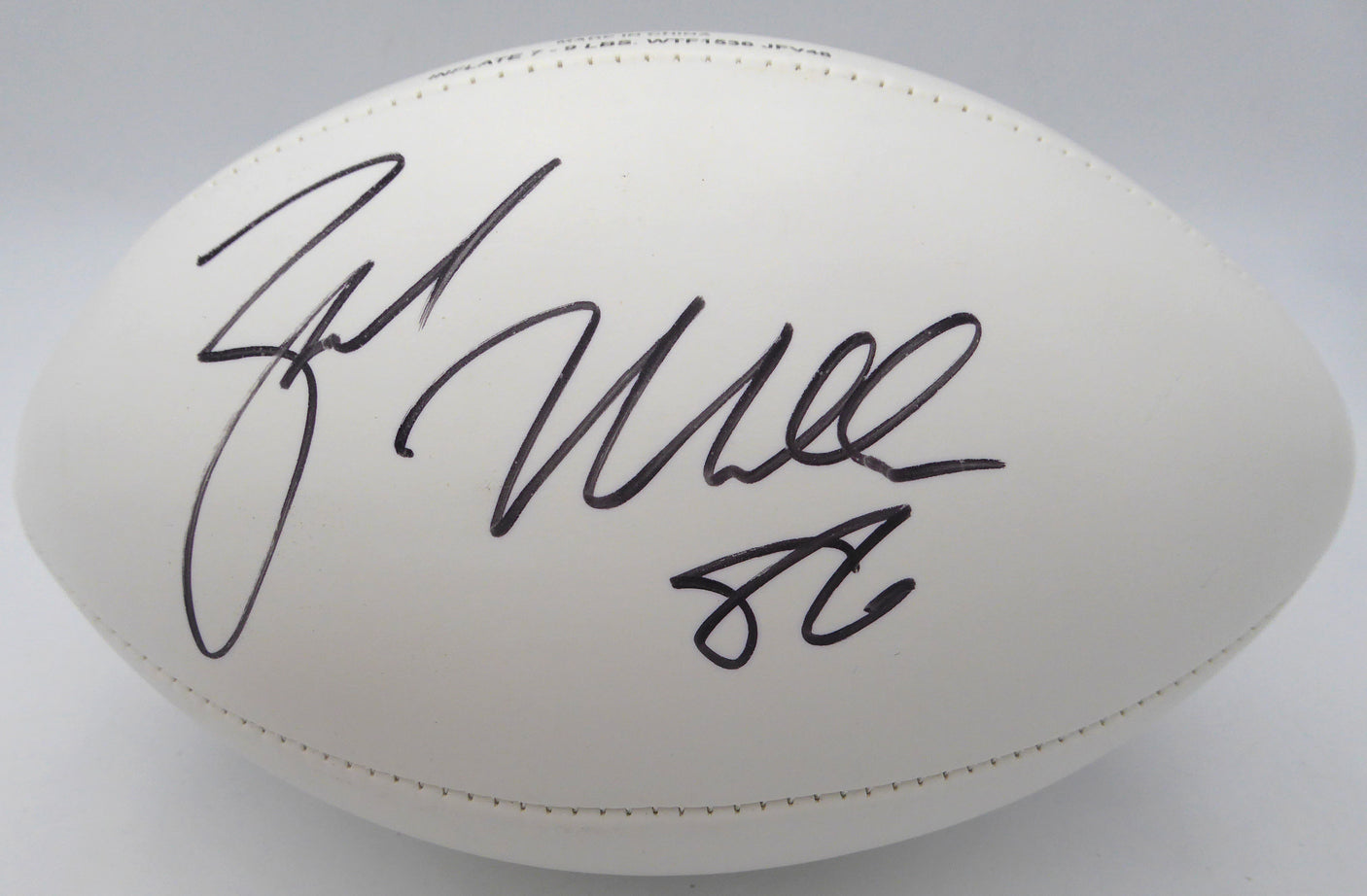 Zach Miller Autographed Football Seattle Seahawks Beckett BAS QR #BS30304