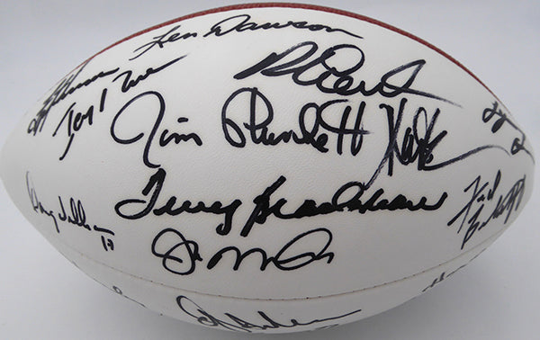 Super Bowl MVP's Autographed Football With 21 Signatures Including Bart Starr, Joe Montana, Terry Bradshaw, Jerry Rice and Troy Aikman Beckett BAS QR #AE16697