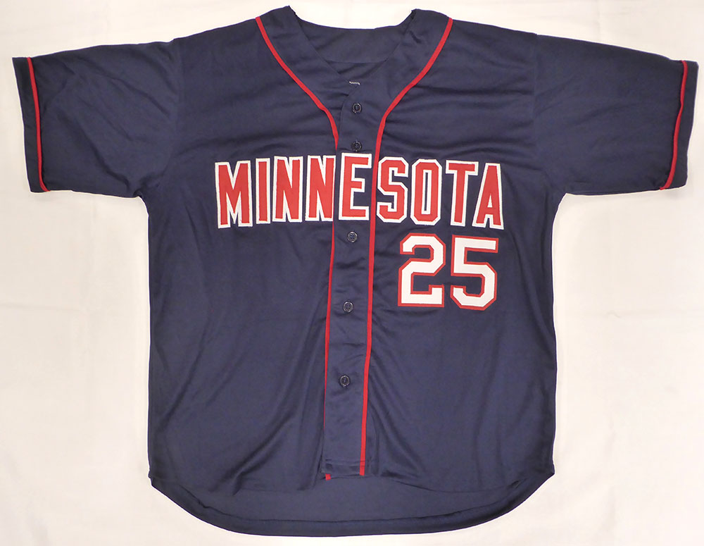 Minnesota Twins Byron Buxton Autographed Blue Custom Jersey Beckett BAS QR #1W668593