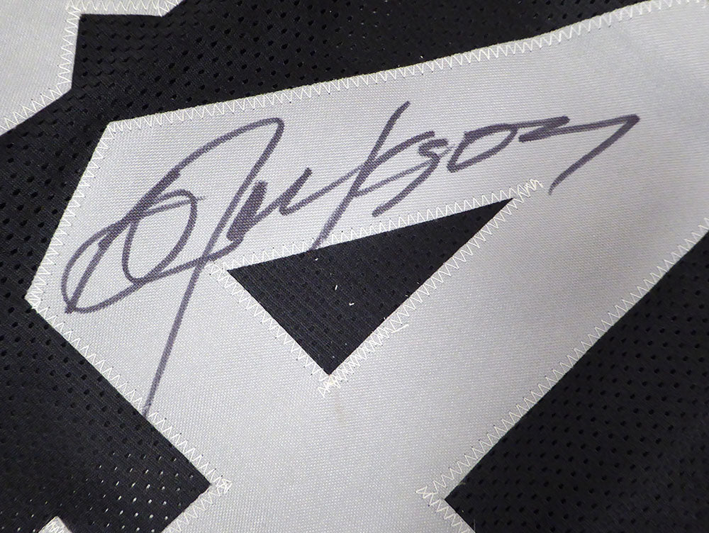 Oakland Raiders Bo Jackson Autographed Black Custom Jersey Beckett BAS QR #2W915997