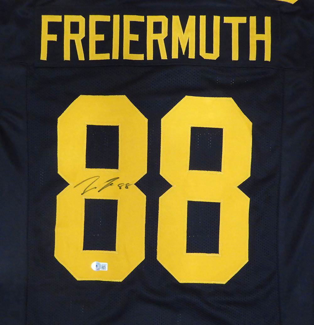 Pittsburgh Steelers Pat Freiermuth Autographed Black Custom Jersey Beckett BAS QR #WZ58523