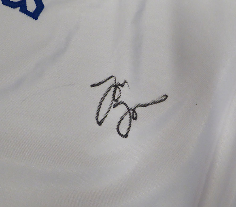 Jon Jones Autographed White Custom MMA Trunks Beckett BAS QR #WJ76302