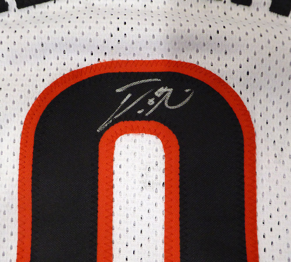 Portland Trail Blazers Damian Lillard Autographed White Custom Jersey Beckett BAS QR #BR50378