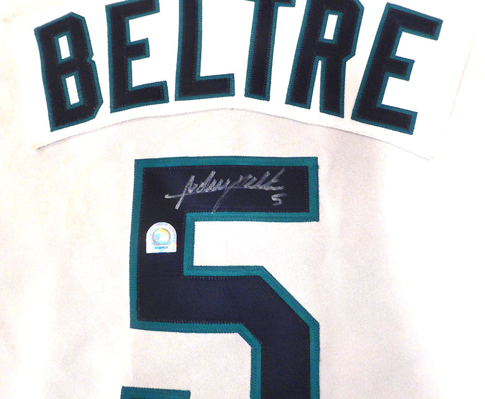 Seattle Mariners Adrian Beltre Autographed Authentic White Majestic Jersey MLB Holo #MY00255225