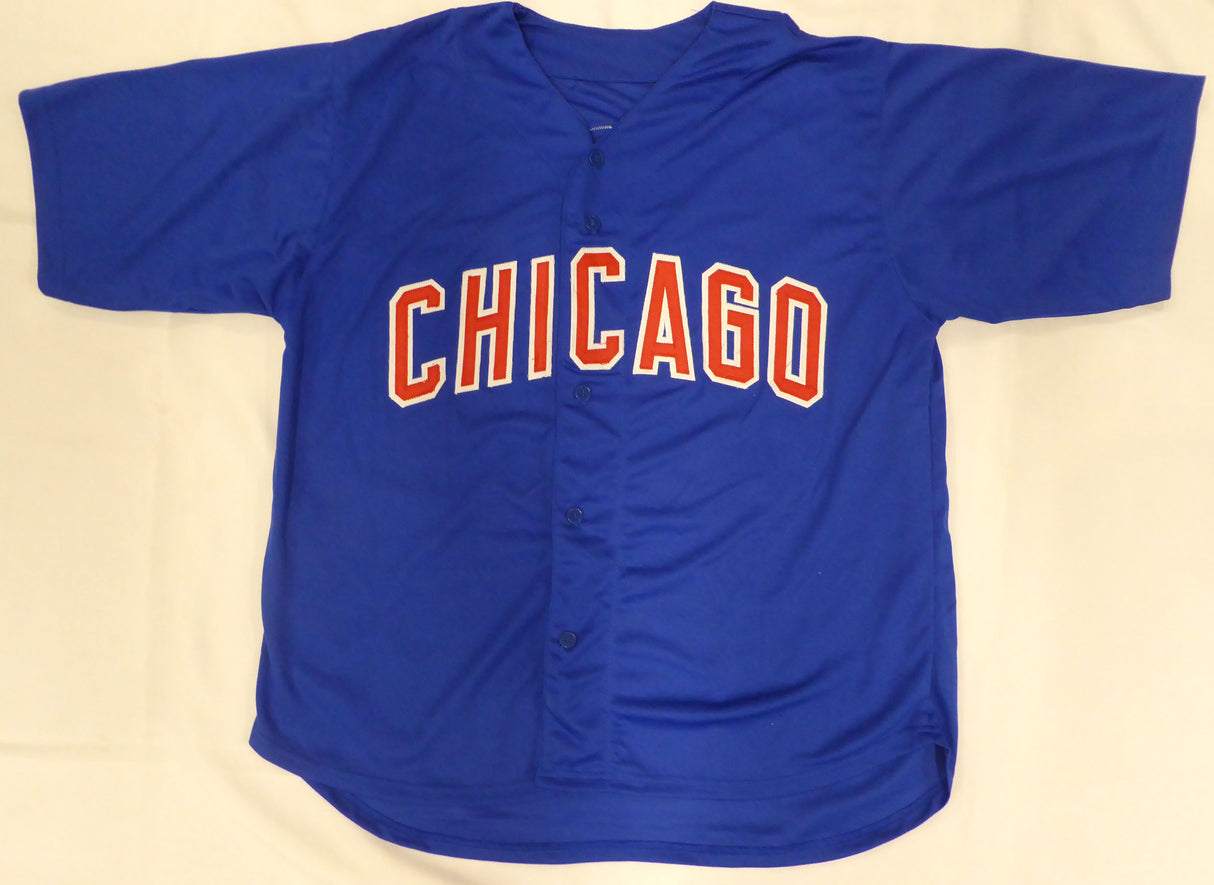 Chicago Cubs Sammy Sosa Autographed Blue Jersey Beckett BAS QR #3W369427