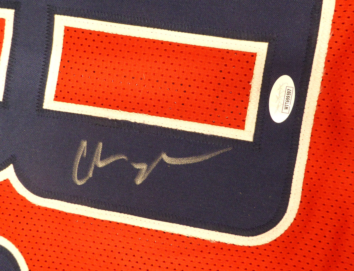 Tennessee Titans Chris Johnson Autographed Red Jersey JSA #WIT699597