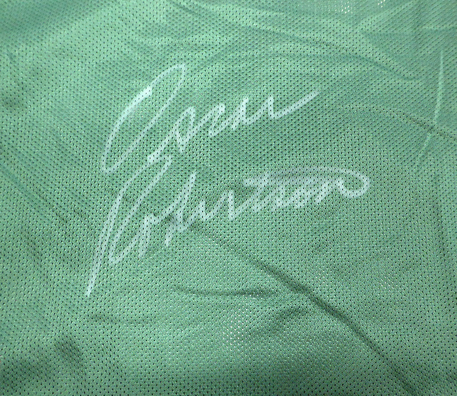 Milwaukee Bucks Oscar Robertson Autographed Green Champion Jersey Beckett BAS QR #BS30057