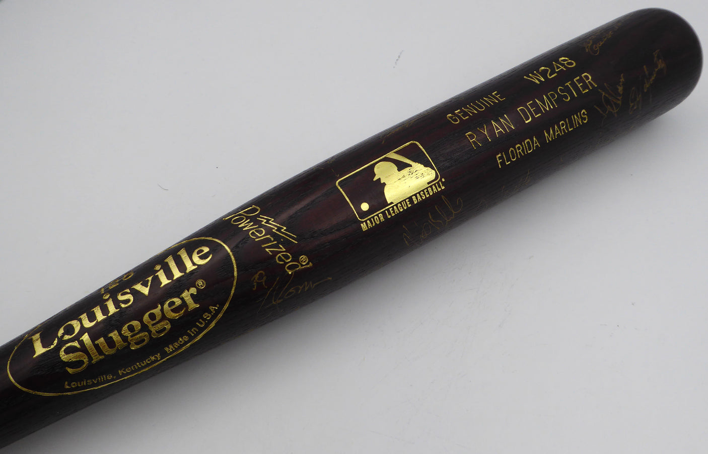 2000 All Star AL Team Autographed Louisville Slugger Bat 24 Sigs Including Derek Jeter, Mariano Rivera Beckett BAS QR #AE47109