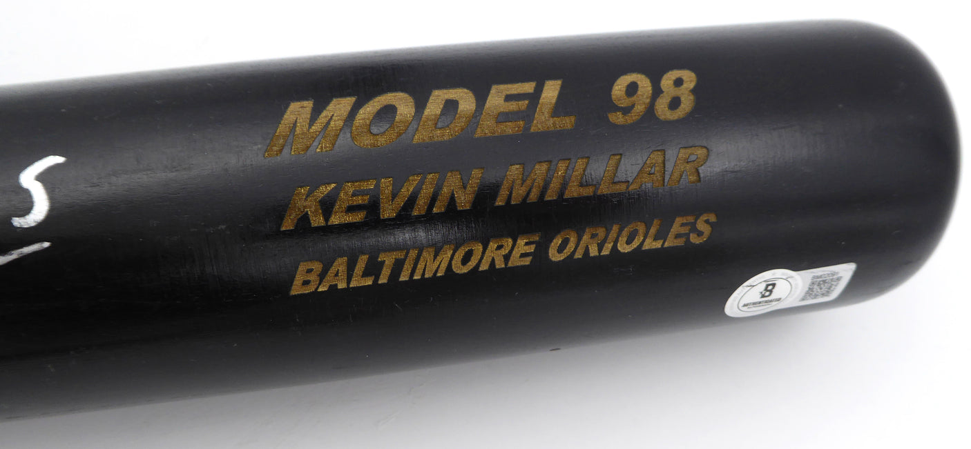 Kevin Millar Autographed Game Model Max Bat Baltimore Orioles Beckett BAS QR #BM02091