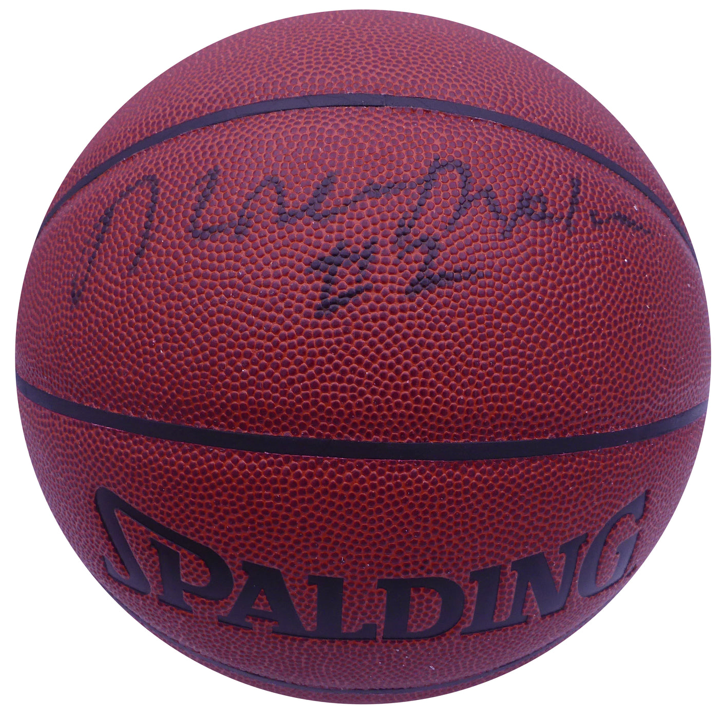 Moses Malone Autographed Spalding I /O Basketball Philadelphia 76ers JSA #AT76250