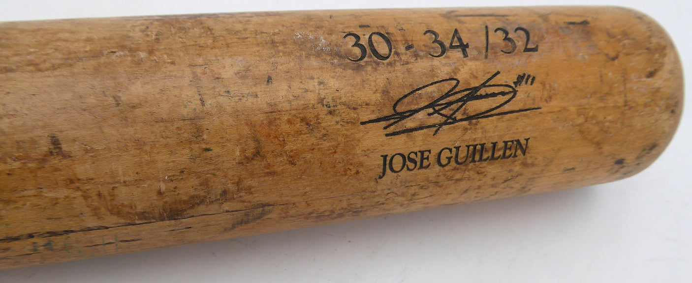 Jose Guillen Unsigned Game Used Bat A Bat Pittsburgh Pirates SKU #253152